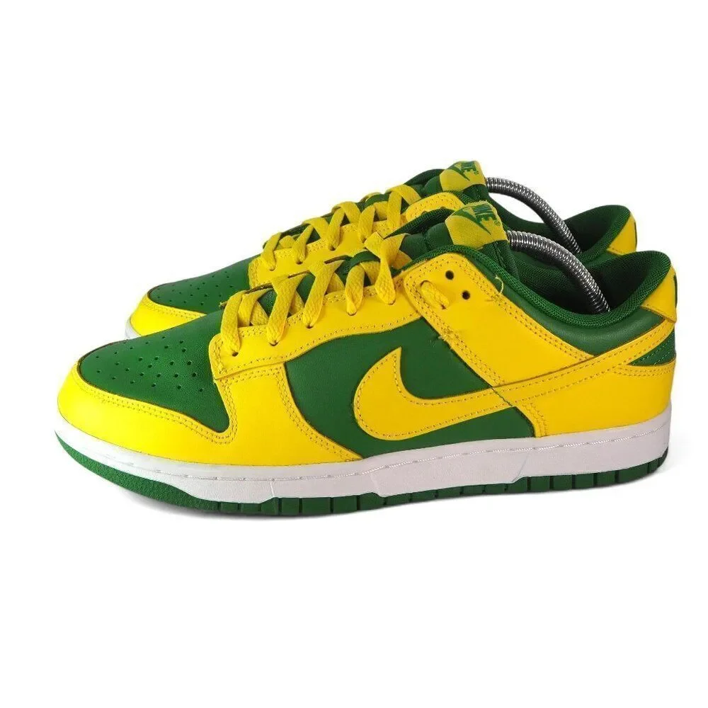 Nike Dunk Low‎ 'Reverse Brazil' Classic 2-Tone Sneakers DV0833-300 Men's 10.5